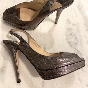 Jimmy Choo Platform Peep Toe Stiletto